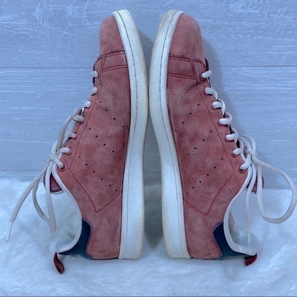 COPY - Adidas Originals Stan Smith Shoes Rust Red Suede Size 10 - Picture 7 of 10